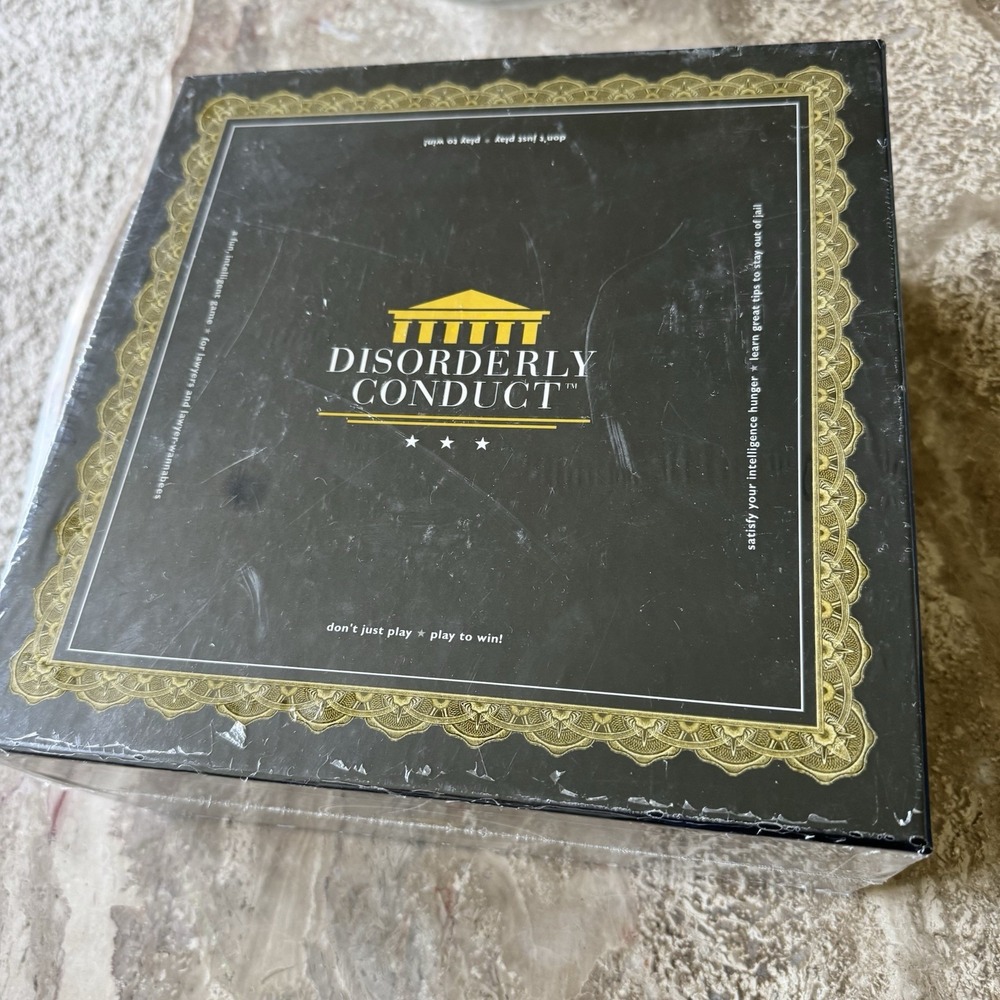 Disorderly Conduct Game For Lawyers & Courthouse Experts No Degree Req'd SEALED